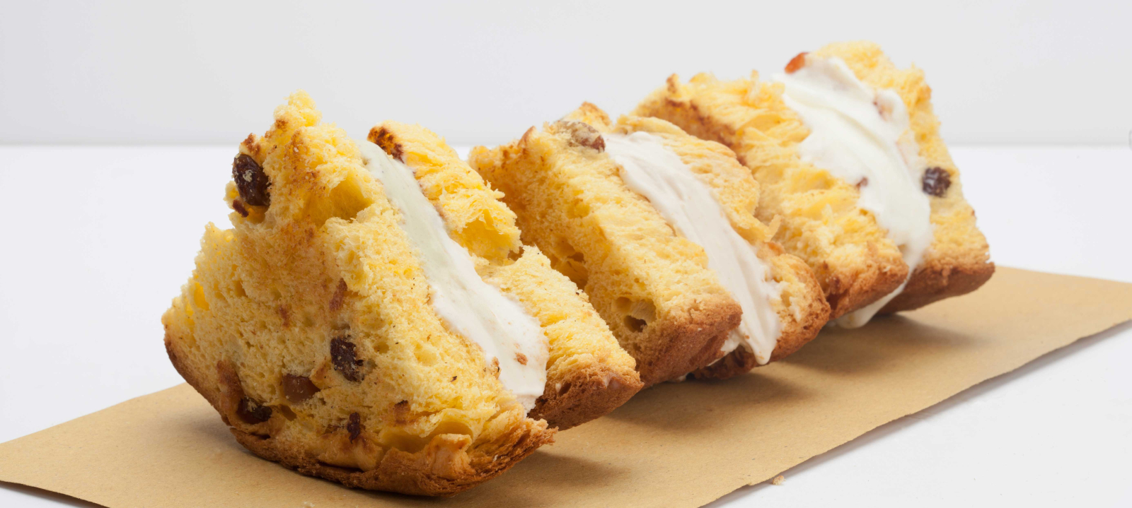 panettone con il gelato