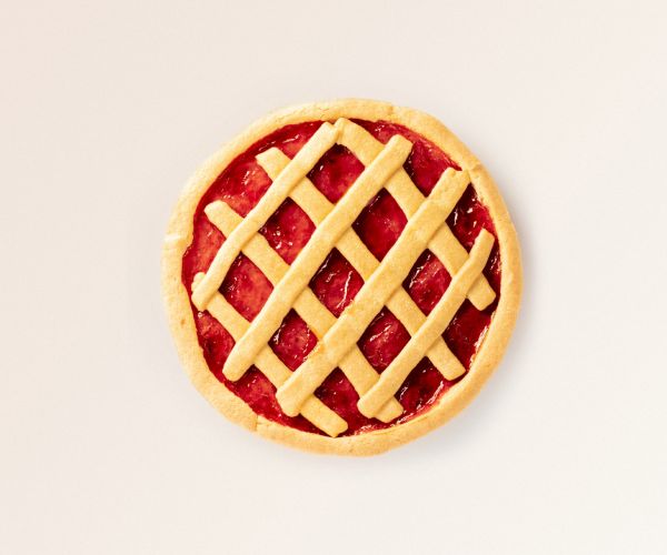 Crostata di fragole vegana