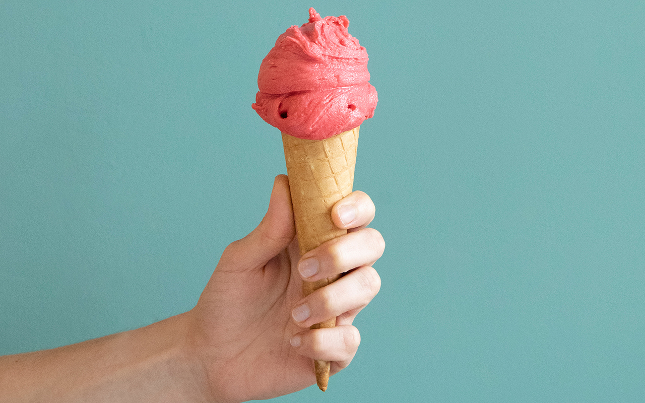 gelato al lampone